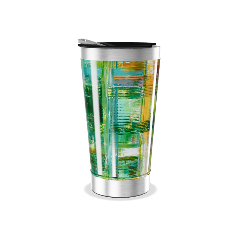 Copo Térmico - Estampa Colorida Abstrata