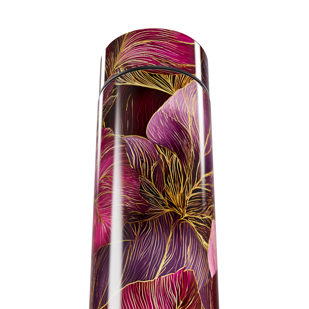 Garrafa Térmica Touch - Floral Vermelho Digital