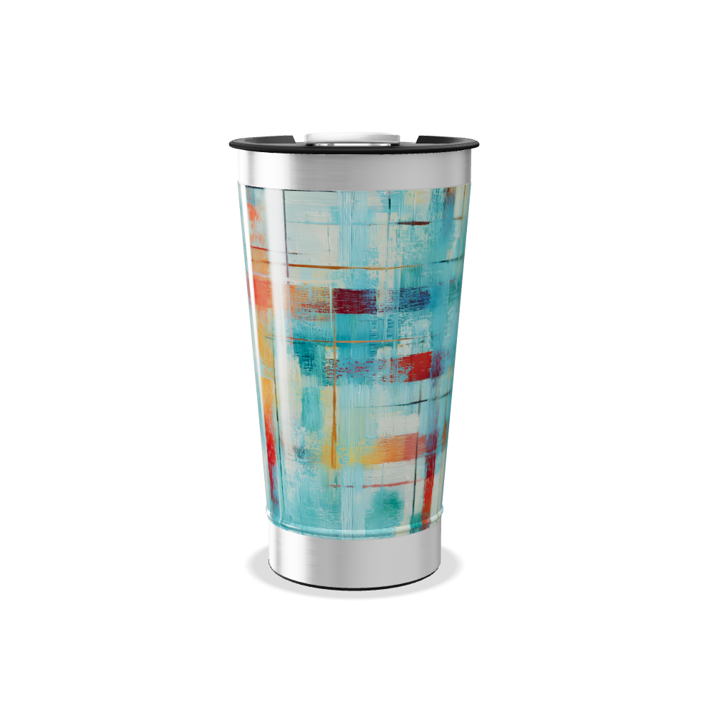 Copo Térmico - Estampa Abstrata Colorida