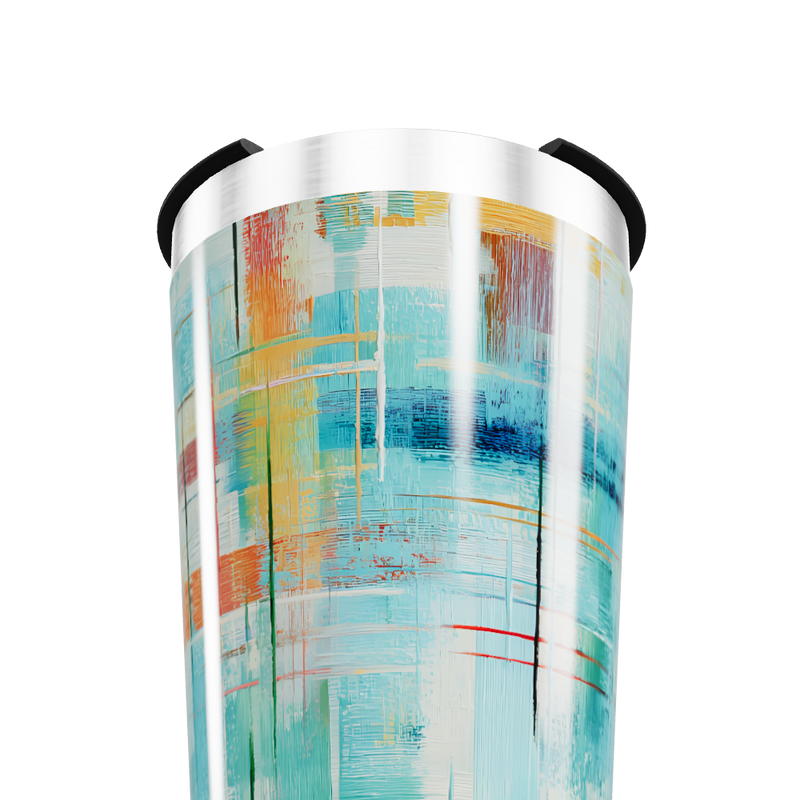 Copo Térmico - Estampa Abstrata Colorida