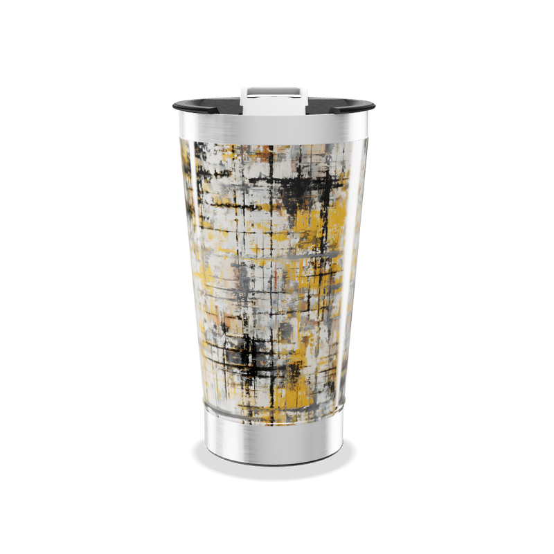Copo Térmico - Estampa Abstrata Aço Inox