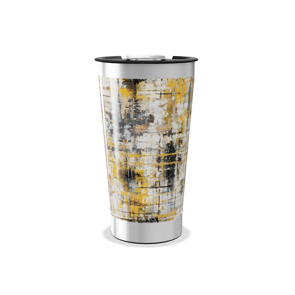 Copo Térmico - Estampa Abstrata Aço Inox