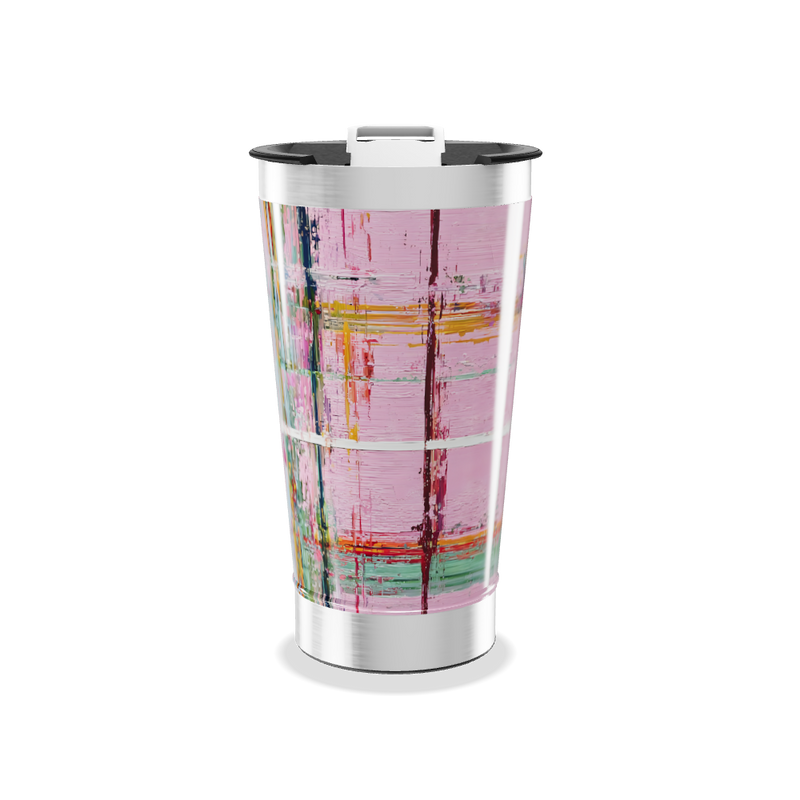 Copo Térmico - Estampa Colorida Abstrata