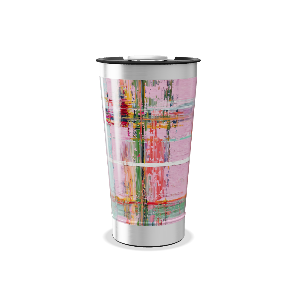 Copo Térmico - Estampa Colorida Abstrata