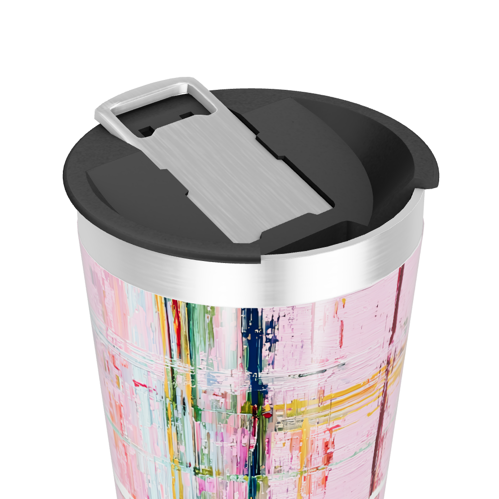 Copo Térmico - Estampa Colorida Abstrata