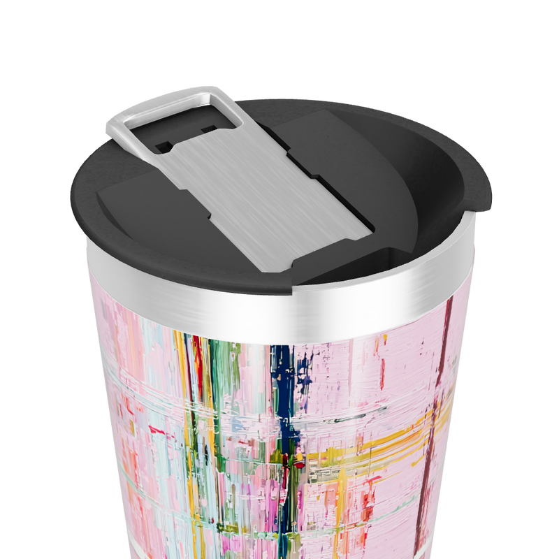 Copo Térmico - Estampa Colorida Abstrata