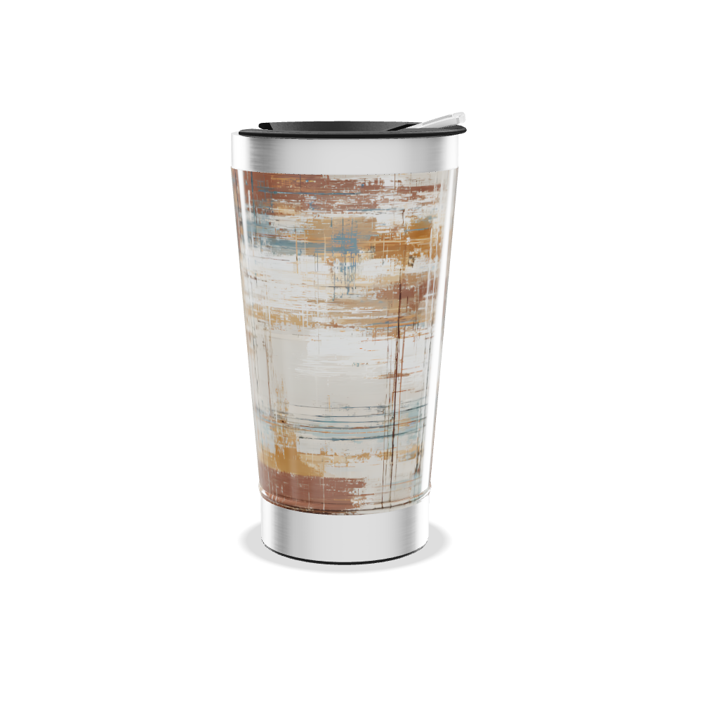 Copo Térmico - Estampa Abstrata Metalizado