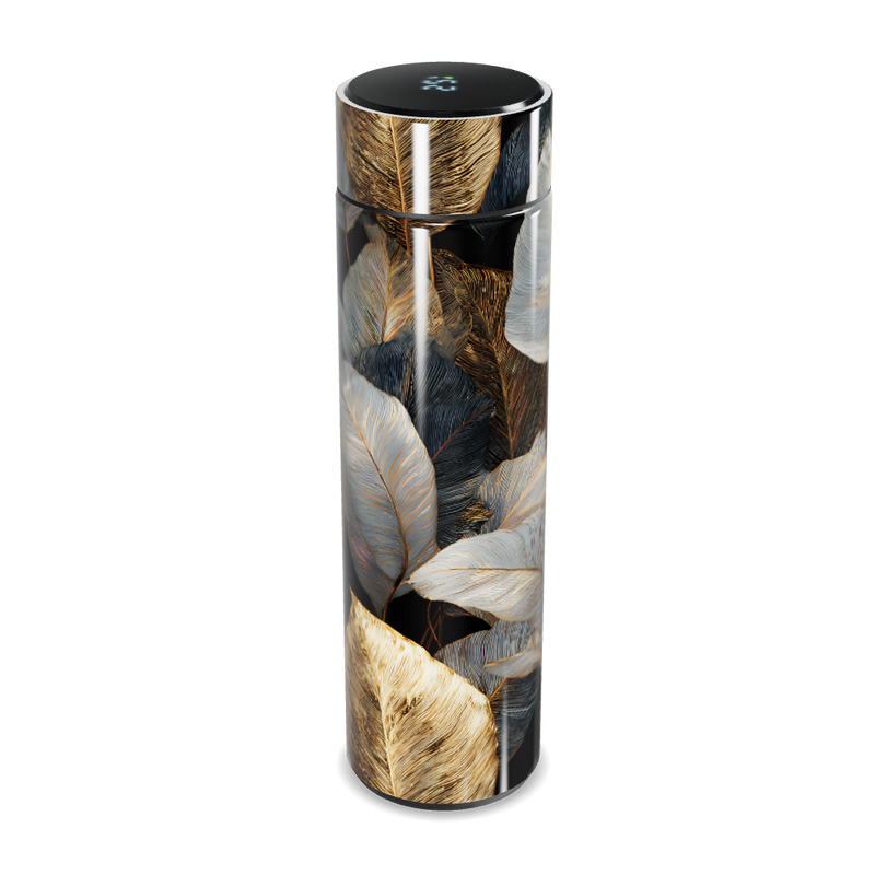 Garrafa Térmica Touch - Folhas Metálicas