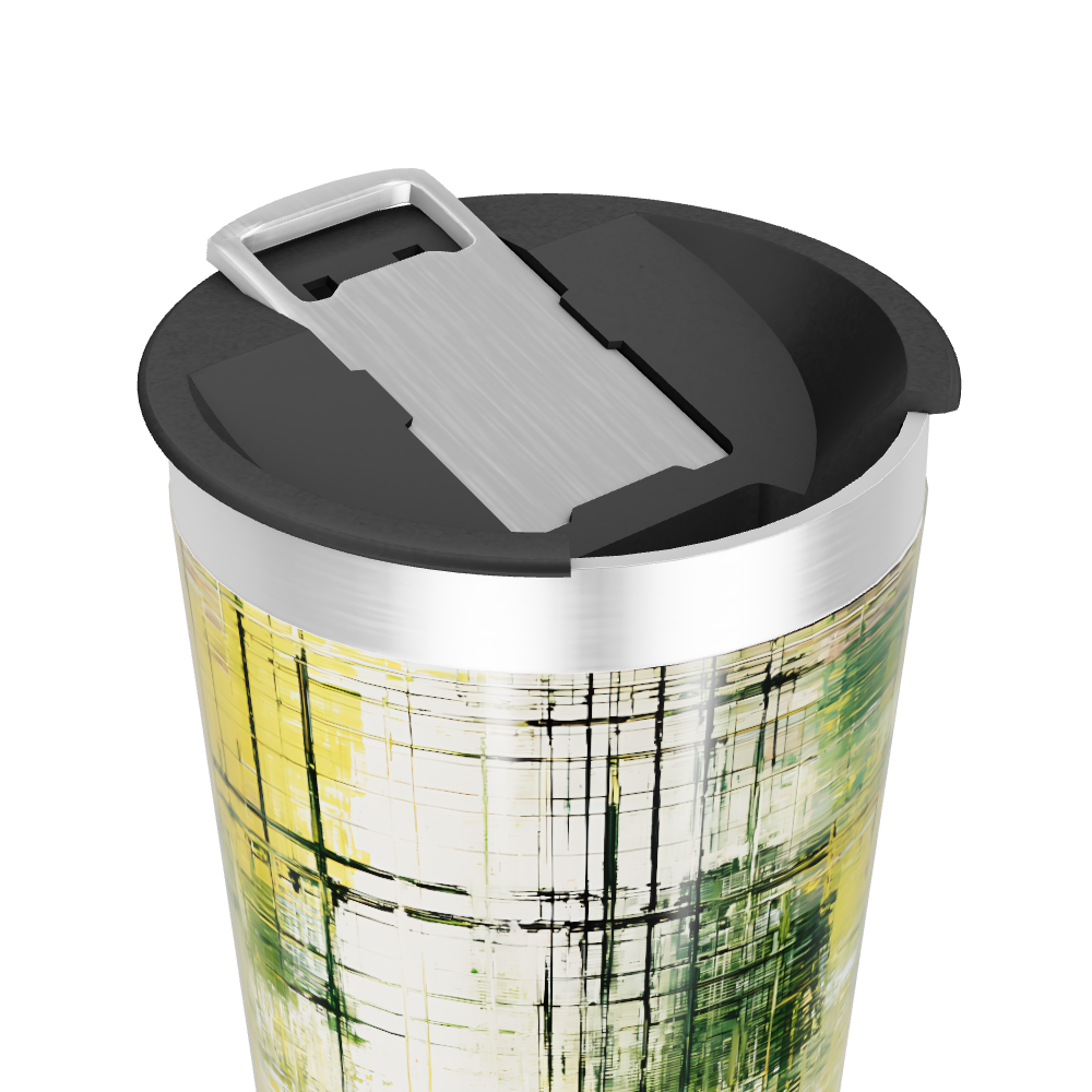 Copo Térmico - Estampa Abstrata Colorida