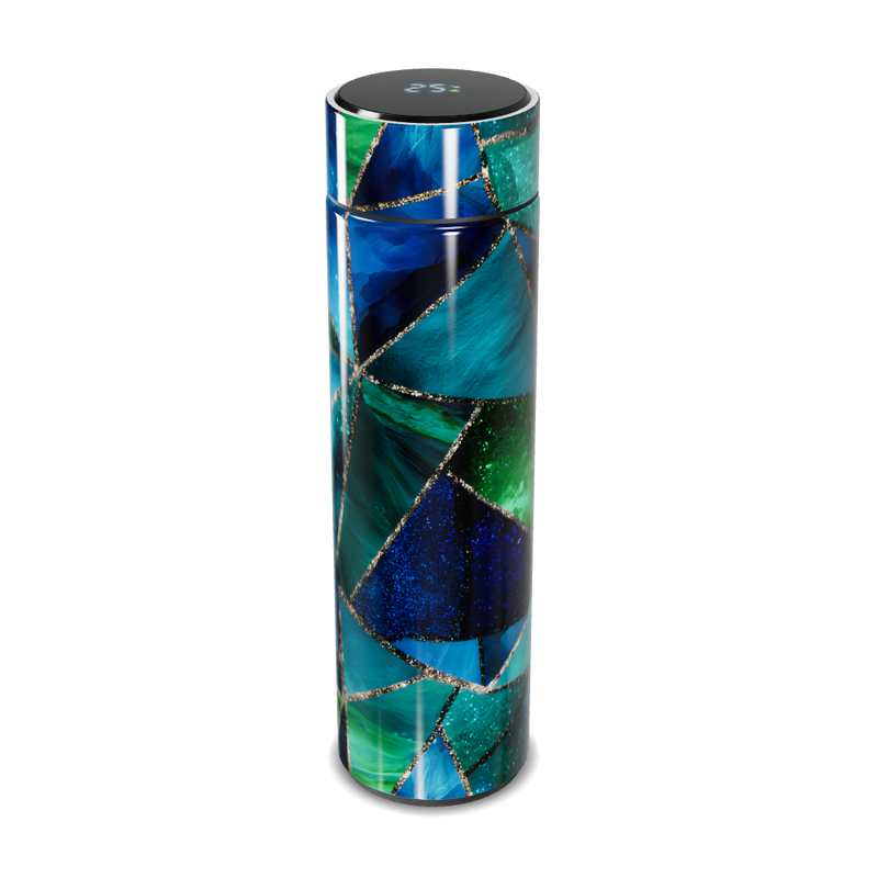 Garrafa Térmica Touch - Vidro Colorido Geométrico