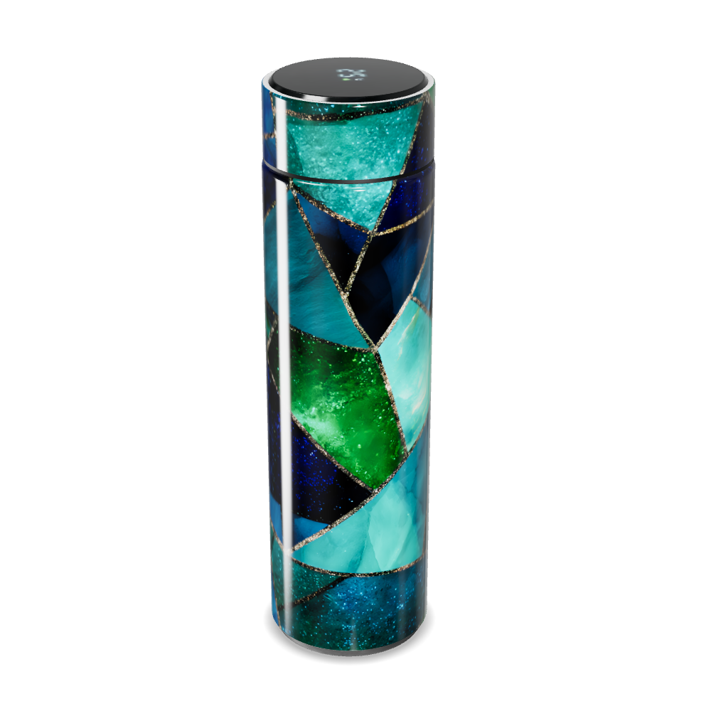 Garrafa Térmica Touch - Vidro Colorido Geométrico