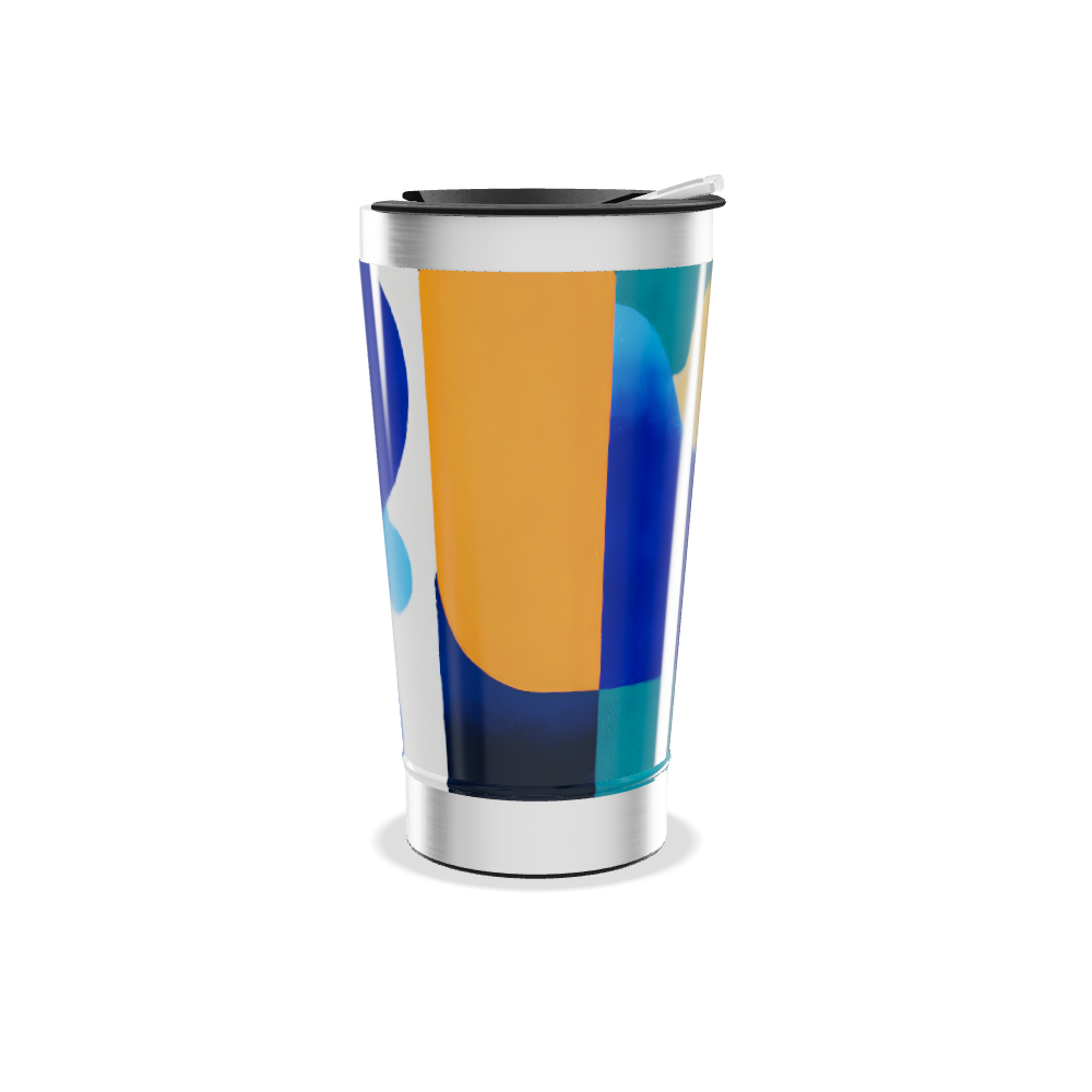 Copo Térmico - Estampa Geométrica Colorida