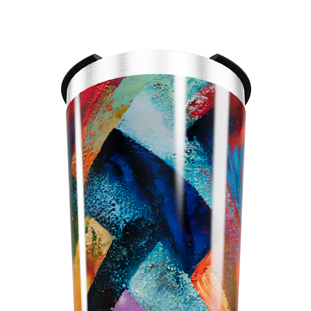 Copo Térmico - Estampa Colorida Abstrata