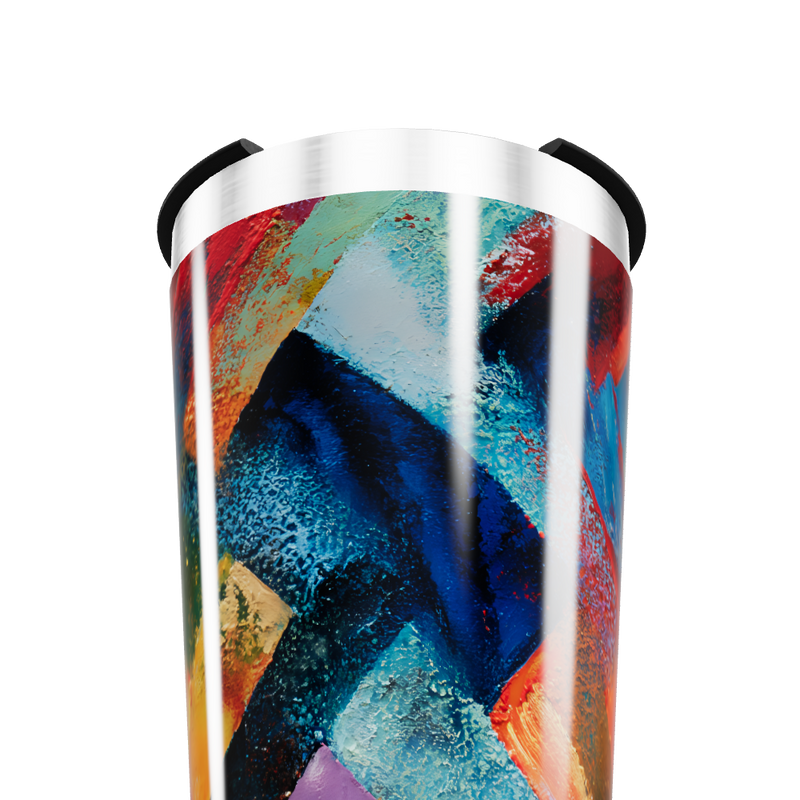 Copo Térmico - Estampa Colorida Abstrata