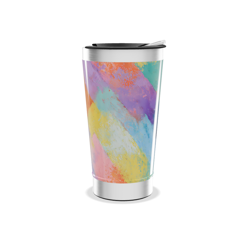 Copo Térmico - Estampa Abstrata Colorida