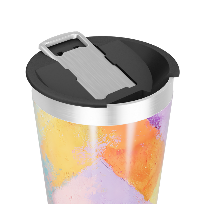 Copo Térmico - Estampa Abstrata Colorida