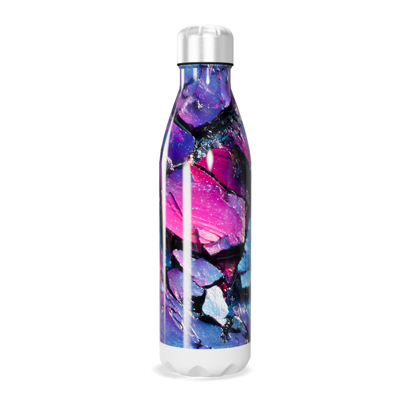 Garrafa Inox - Estampa Abstrata Colorida