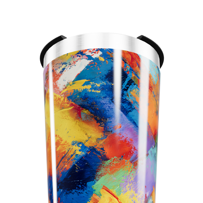 Copo Térmico - Estampa Abstrata Colorida