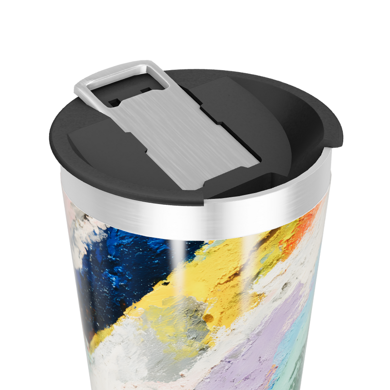 Copo Térmico - Estampa Abstrata Colorida