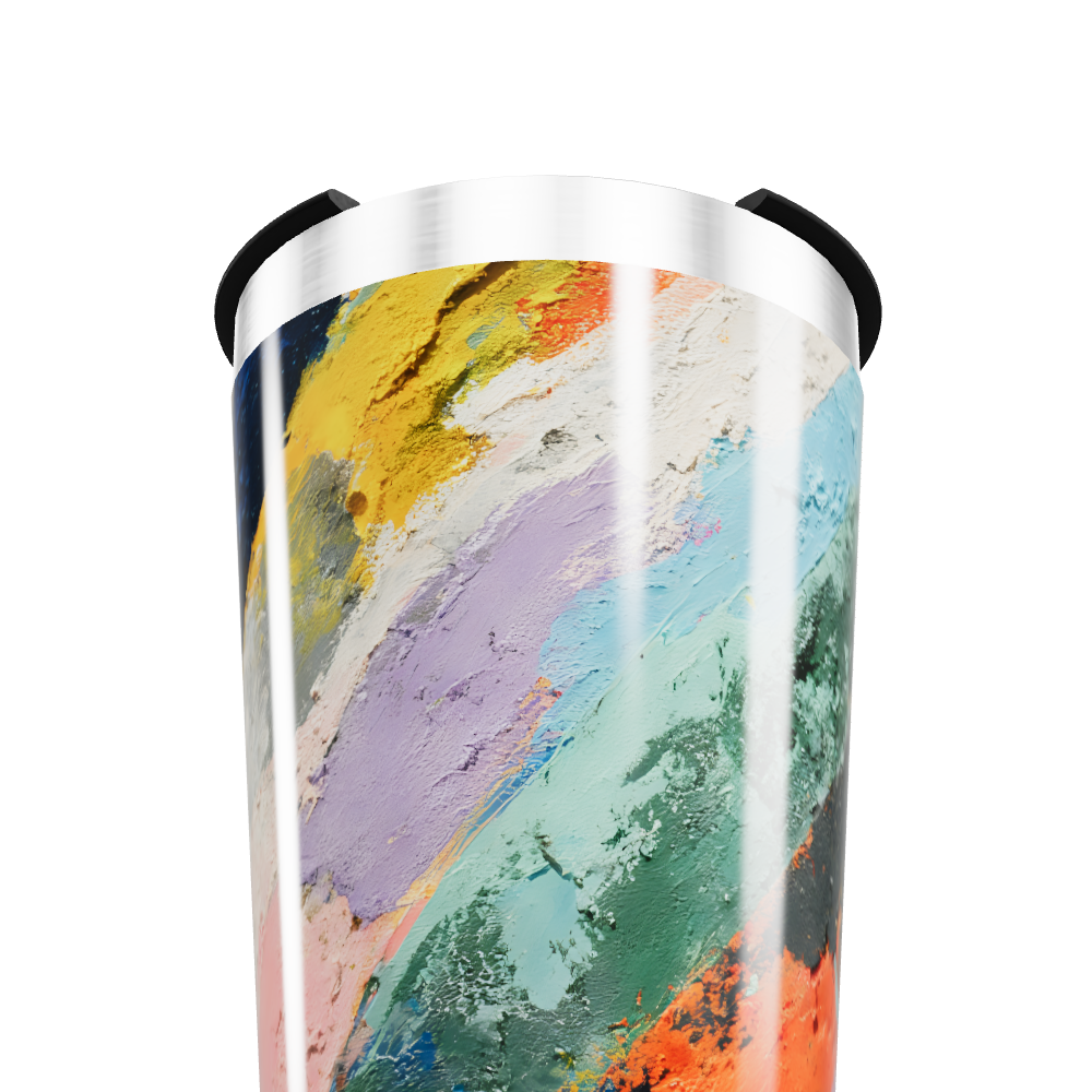 Copo Térmico - Estampa Abstrata Colorida