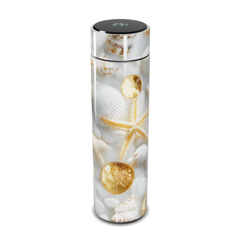 Garrafa Térmica Touch - Conchas Marítimas Decorativas