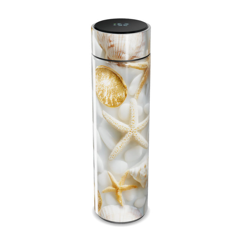 Garrafa Térmica Touch - Conchas Marítimas Decorativas