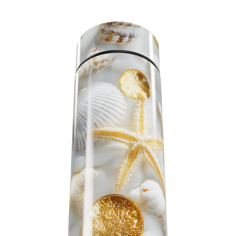 Garrafa Térmica Touch - Conchas Marítimas Decorativas