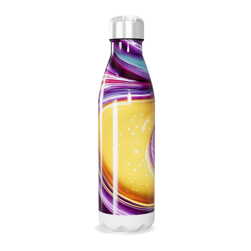 Garrafa Inox - Estampa Colorida Abstrata