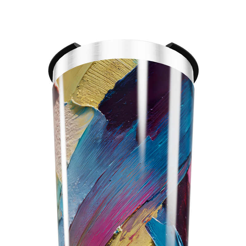 Copo Térmico - Design Abstrato Colorido