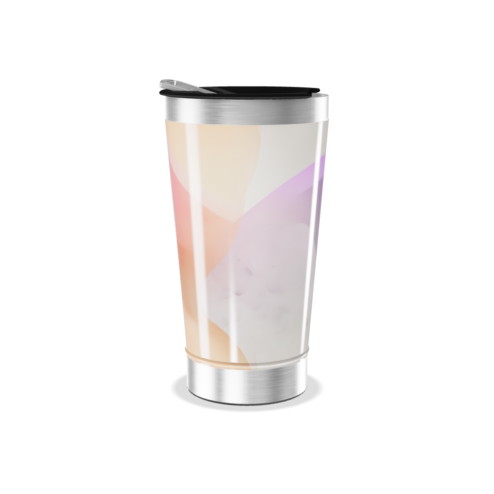 Copo Térmico - Inox com Estampa Roxa