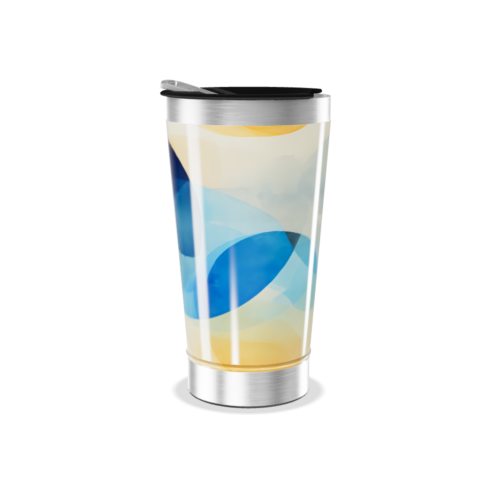 Copo Térmico - Estampa Abstrata Colorida