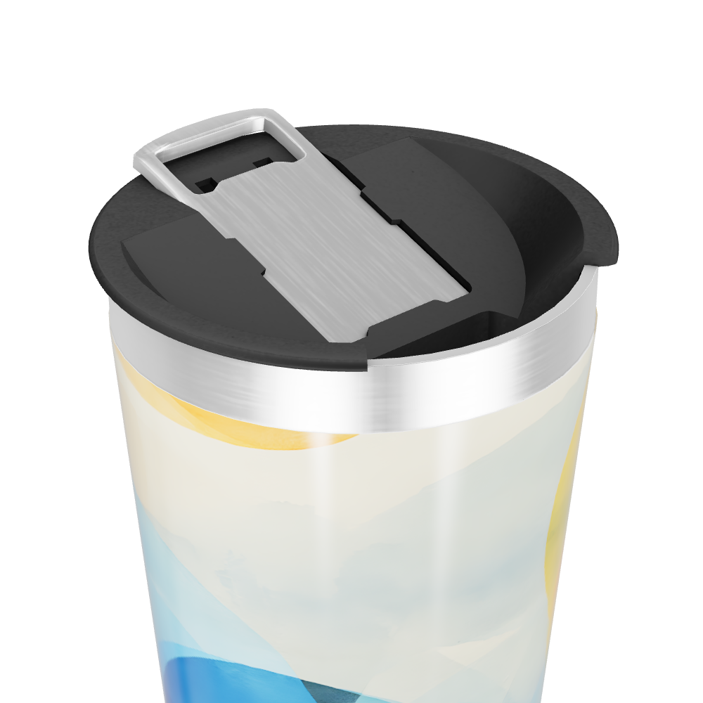 Copo Térmico - Estampa Abstrata Colorida