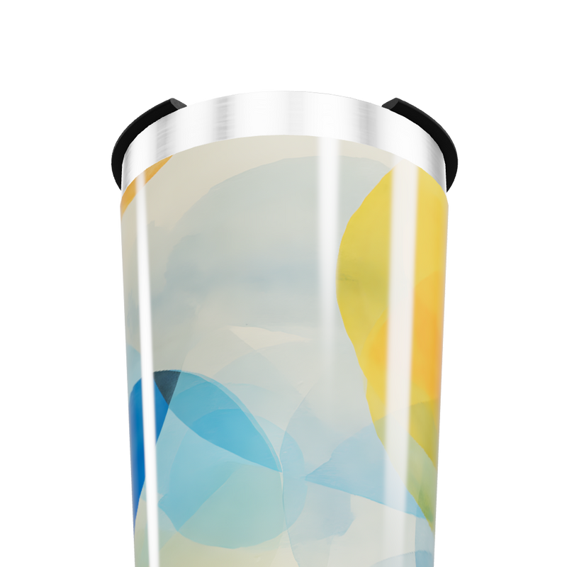 Copo Térmico - Estampa Abstrata Colorida