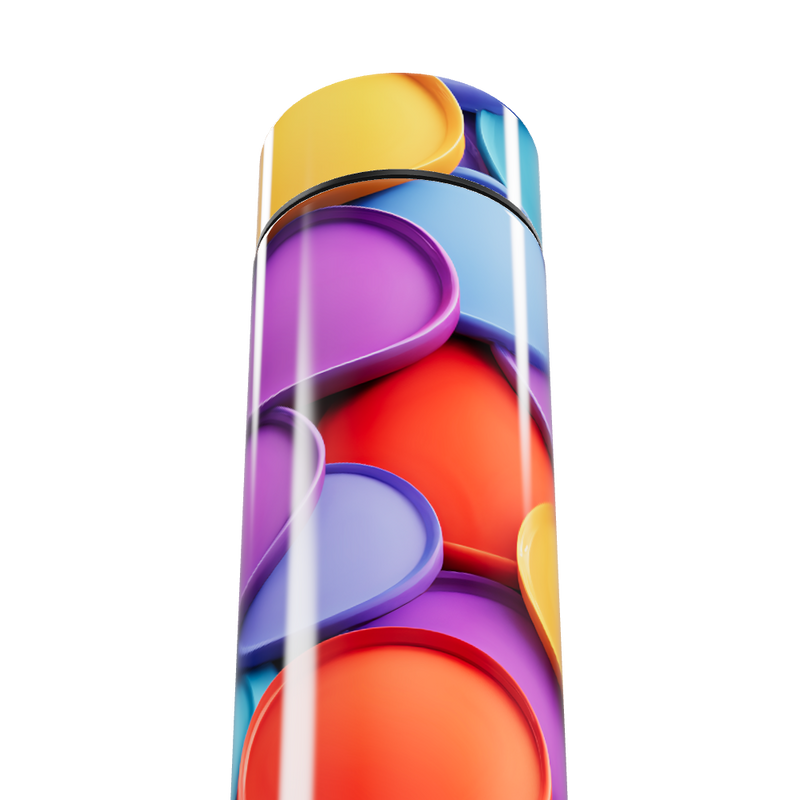 Garrafa Térmica Touch - Estampa Multicolorida