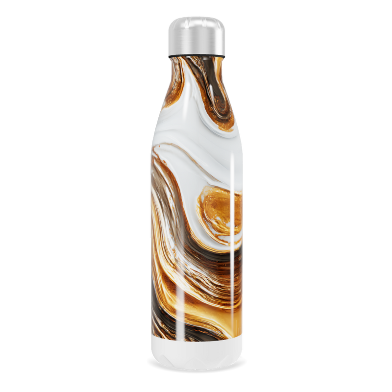 Garrafa Inox - Mármore Dourado
