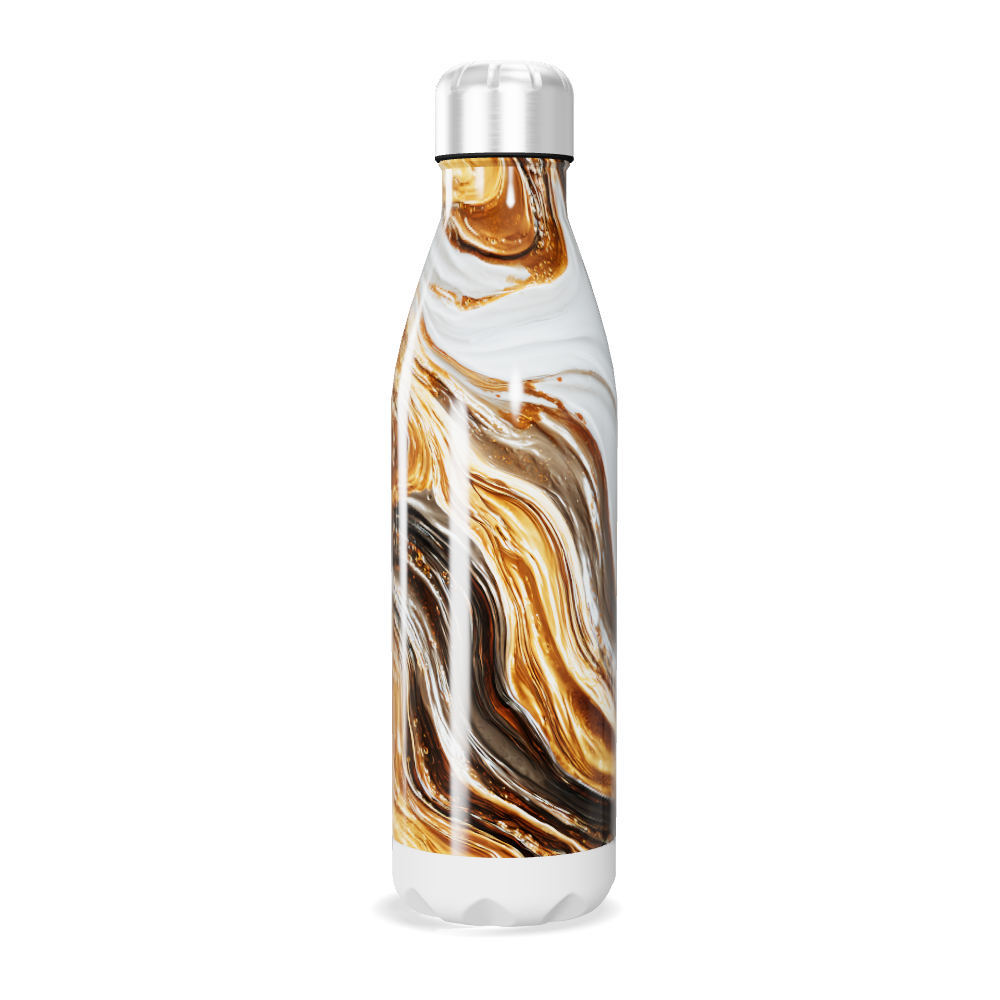 Garrafa Inox - Mármore Dourado
