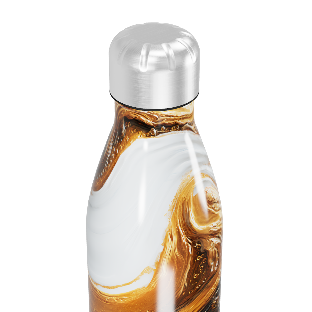 Garrafa Inox - Mármore Dourado