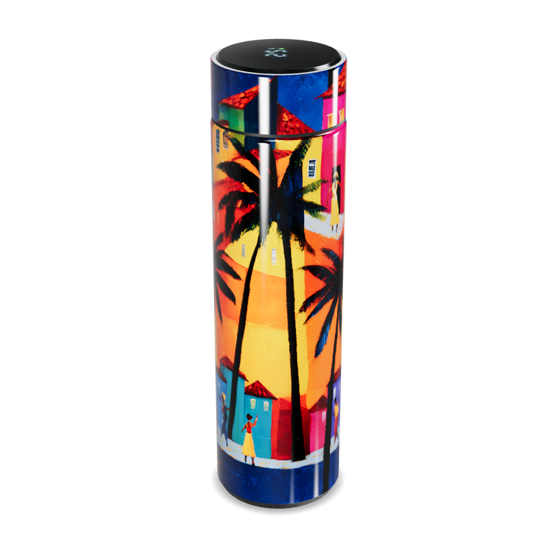 Garrafa Térmica Touch - Estampa Colorida Tropical