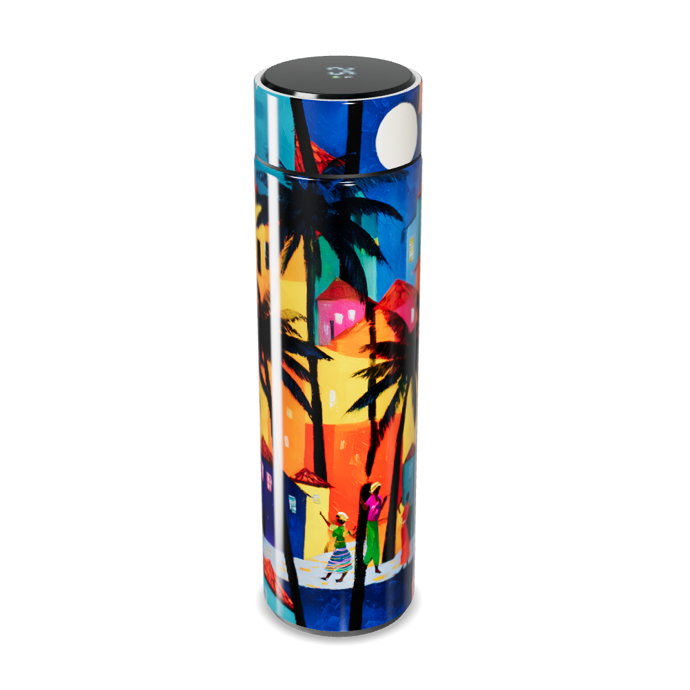 Garrafa Térmica Touch - Estampa Colorida Tropical