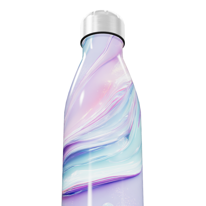 Garrafa Inox - Estampa Pastel Iridescente