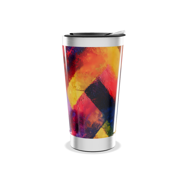Copo Térmico - Estampa Colorida Aço Inox