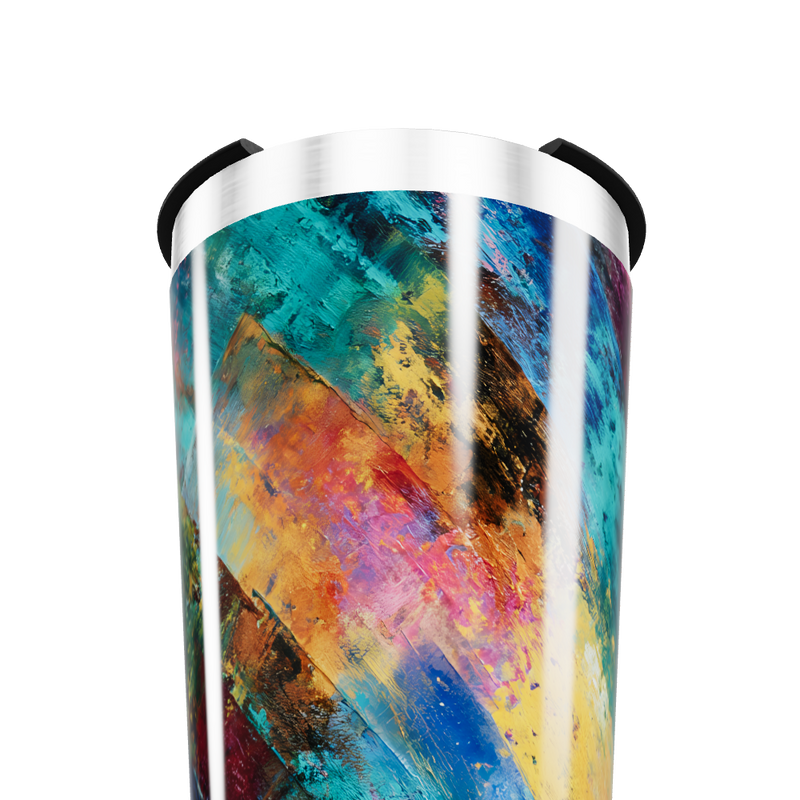 Copo Térmico - Estampa Abstrata Colorida