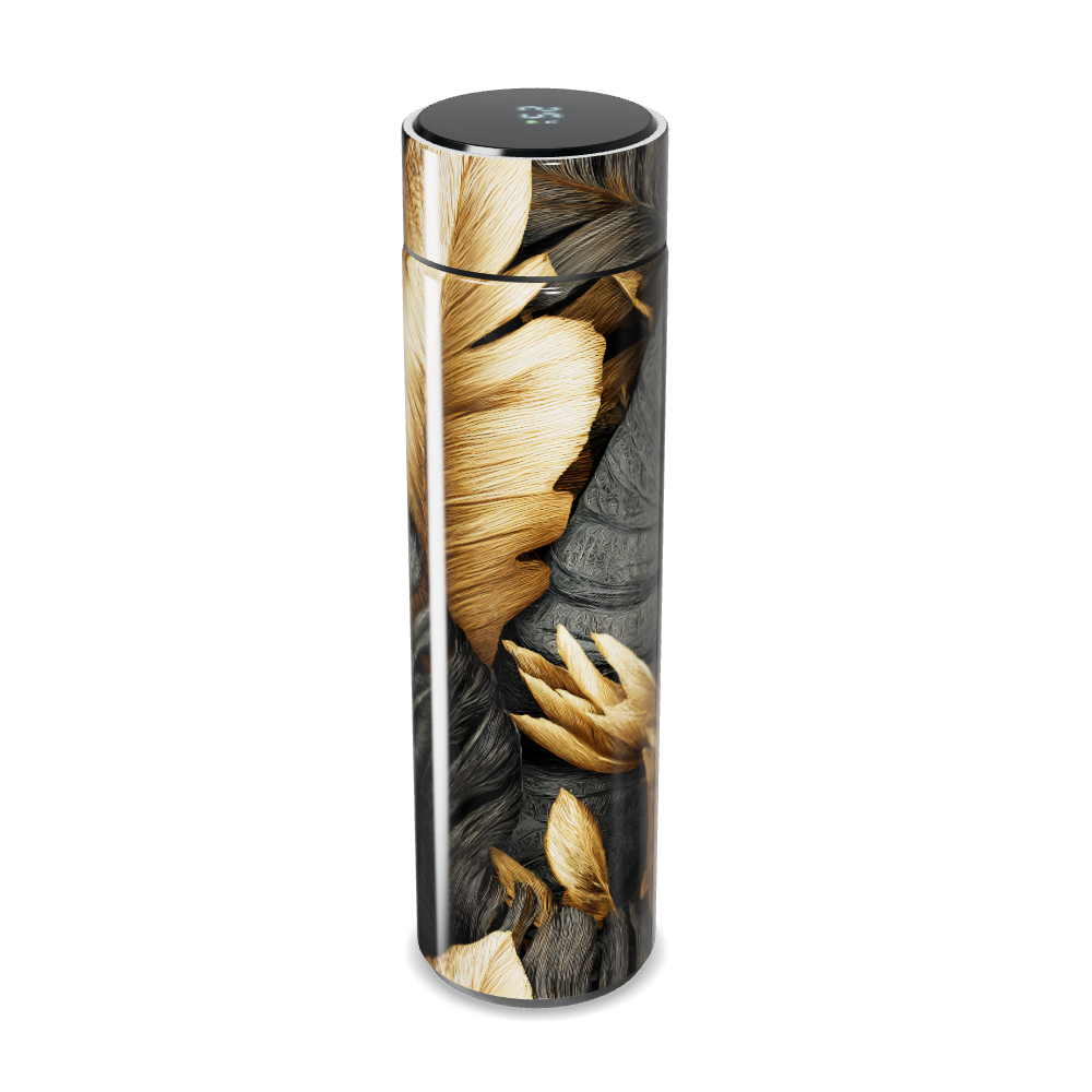 Garrafa Térmica Touch - Estampa Penas Coloridas