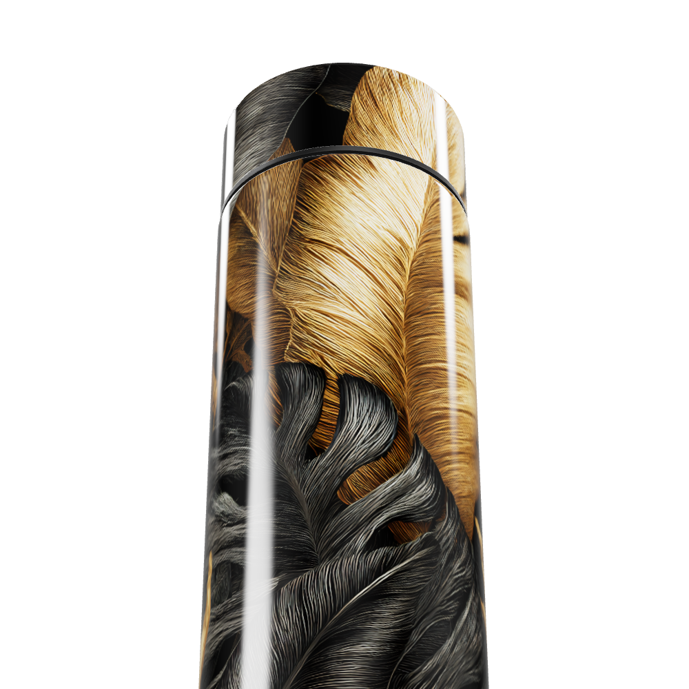 Garrafa Térmica Touch - Estampa Penas Coloridas