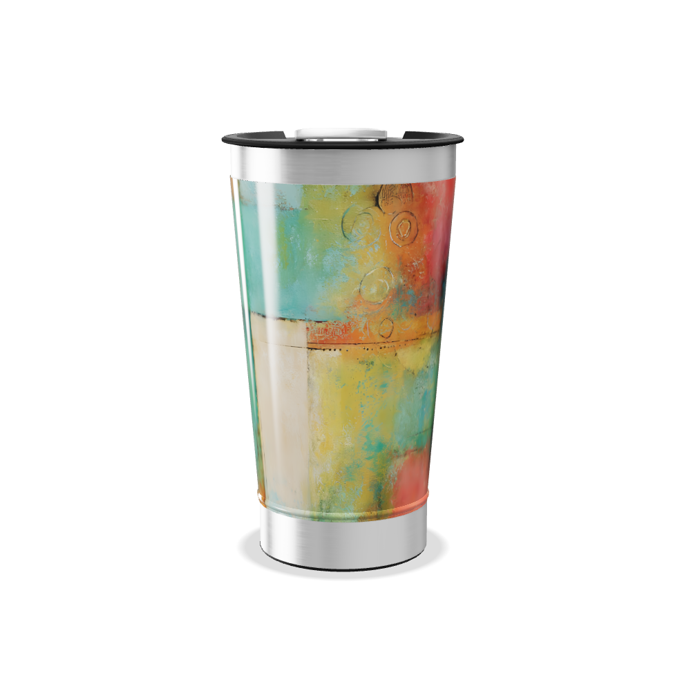 Copo Térmico - Efeito Abstrato Colorido