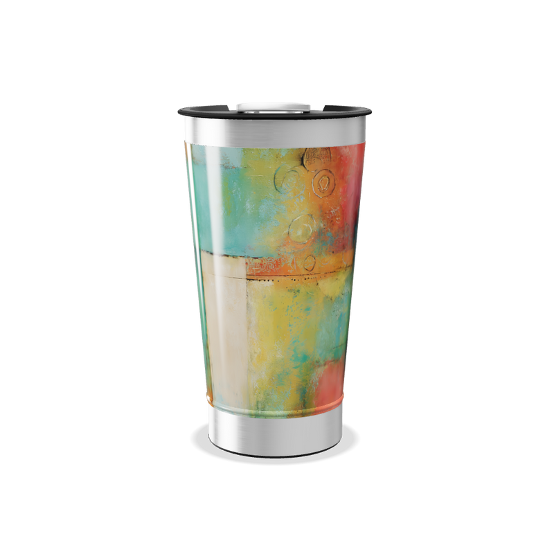 Copo Térmico - Efeito Abstrato Colorido