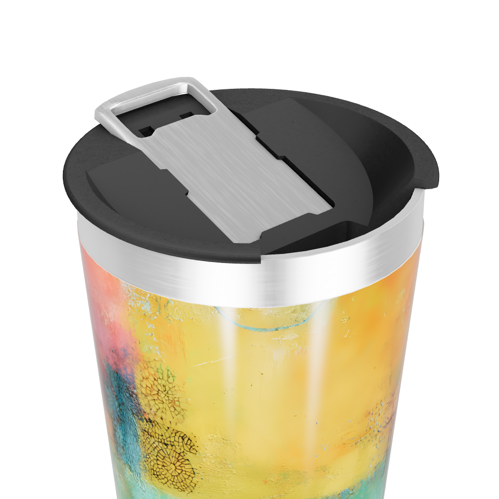 Copo Térmico - Efeito Abstrato Colorido