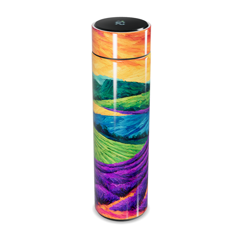 Garrafa Térmica Touch - Estampa Colorida Paisagem