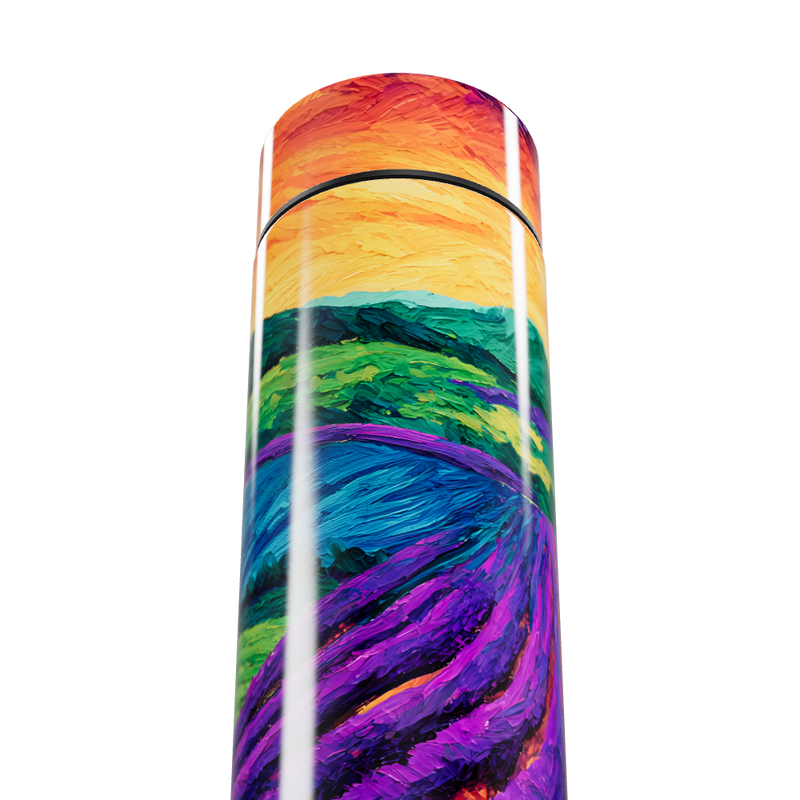 Garrafa Térmica Touch - Estampa Colorida Paisagem