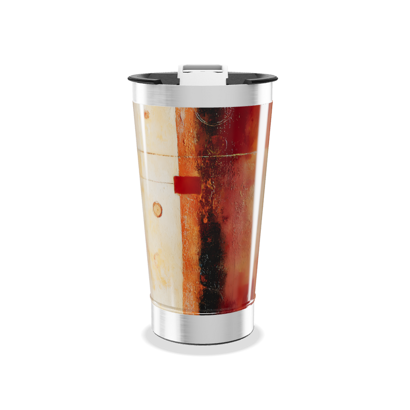 Copo Térmico - Estampa Abstrata Colorida